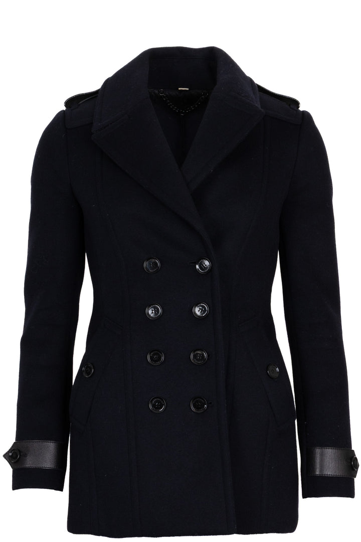 BURBERRY Tailored Coat Wool Midnight Blue