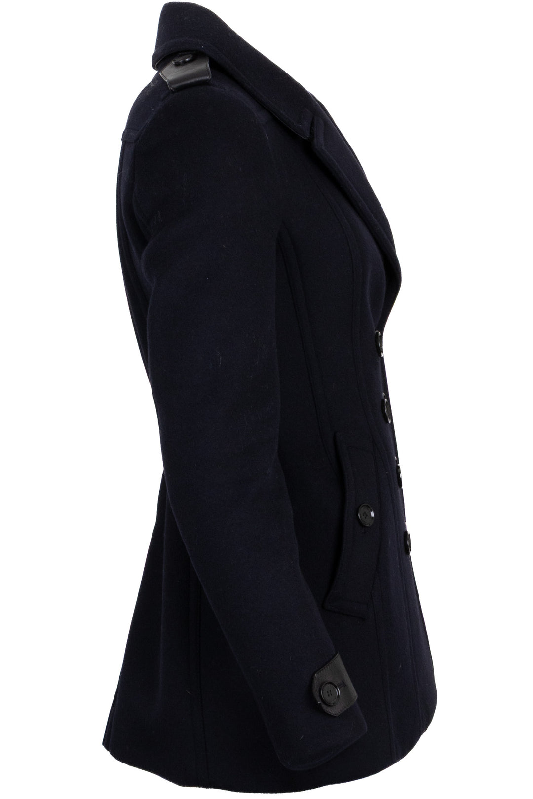 BURBERRY Tailored Coat Wool Midnight Blue
