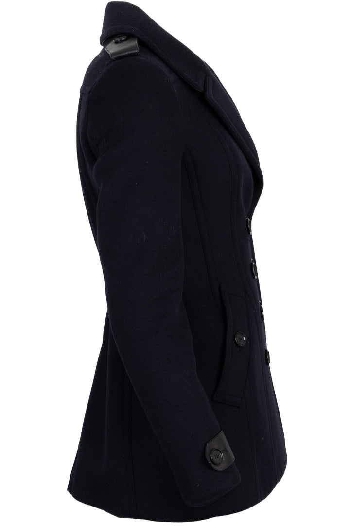 BURBERRY Tailored Coat Wool Midnight Blue
