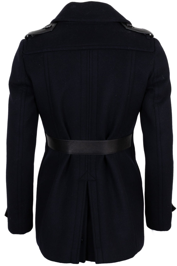 BURBERRY Tailored Coat Wool Midnight Blue