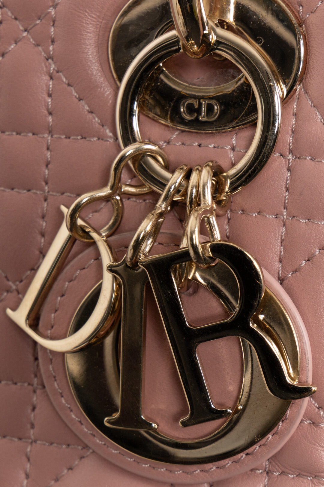 CHRISTIAN DIOR Mini Lady Dior Cannage Pink