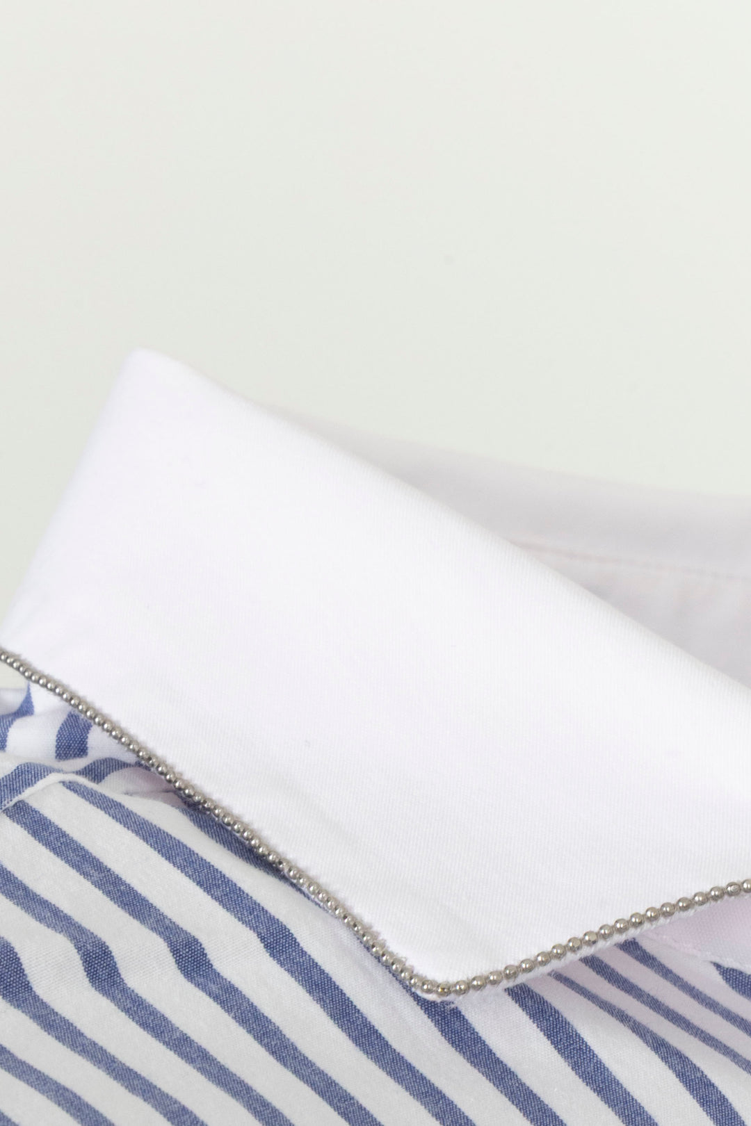 BRUNELLO CUCINELLI Striped Shirt Cotton Blue White