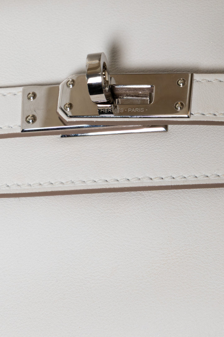 HERMÈS Kelly Moove cuir Swift blanc neuf