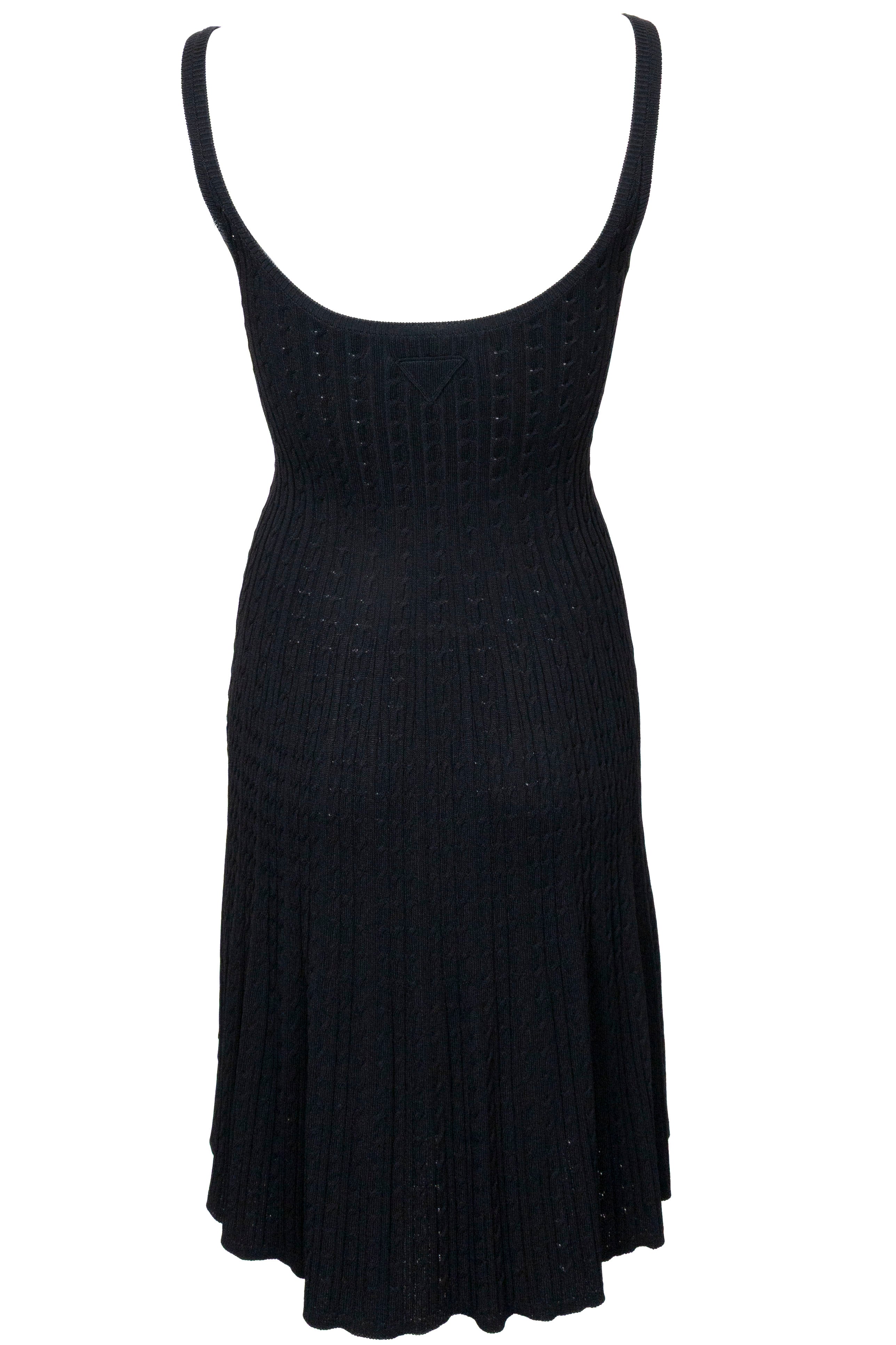 PRADA knit dress プラダ　ニットドレス　リブニット PRADA Knit Dress Black – REAWAKE