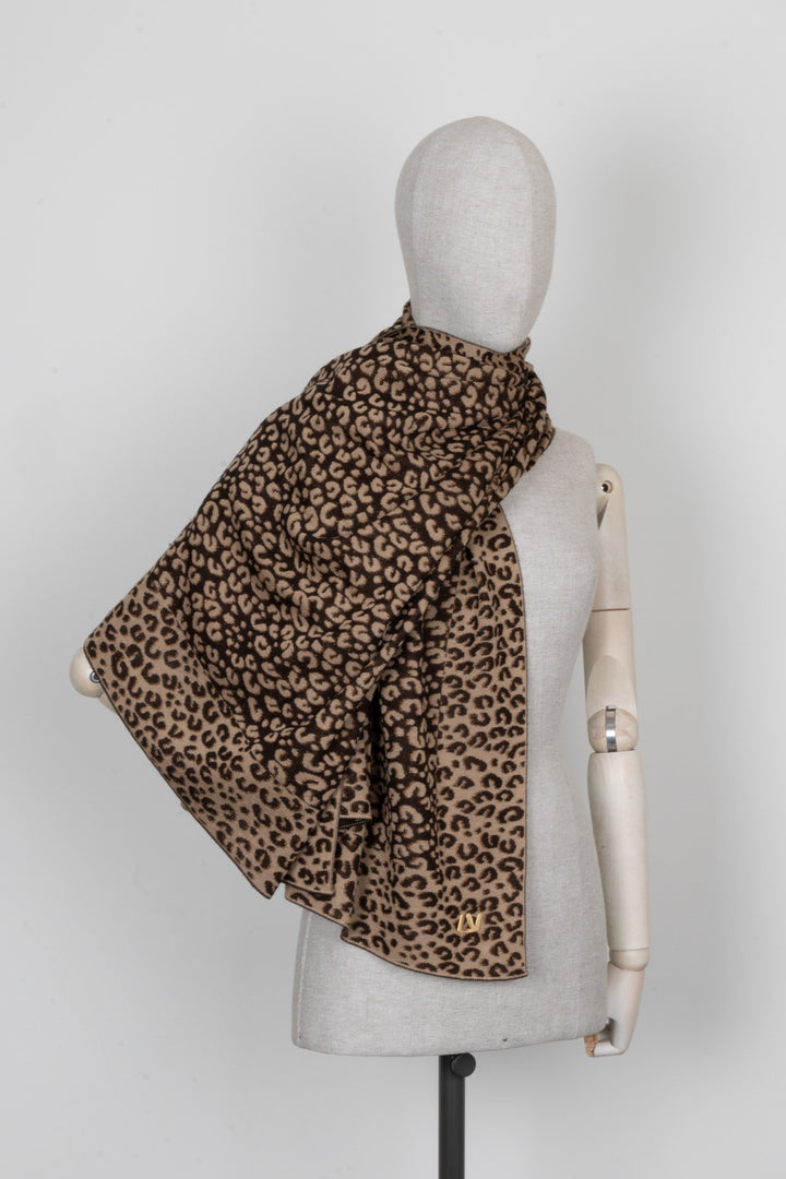 LOUISV VUITTON Knit Scarf Cashmere Silk Stephen Sprouse