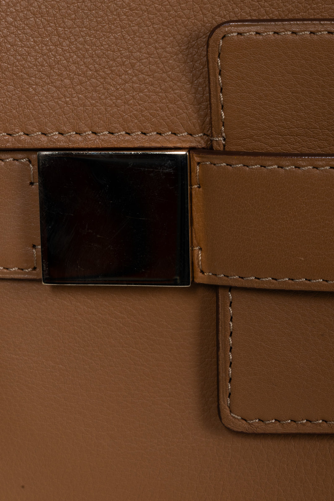 DELVAUX Madame PM Shoulder Bag Leather Brown