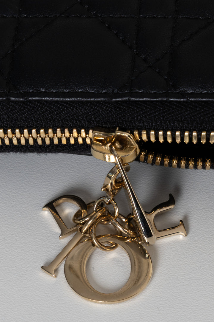 CHRISTIAN DIOR Call-In-Dior Phone Case Cannage Black