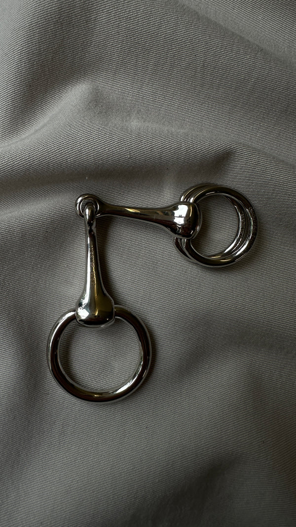 HERMÈS Scarf Ring Mors Silver