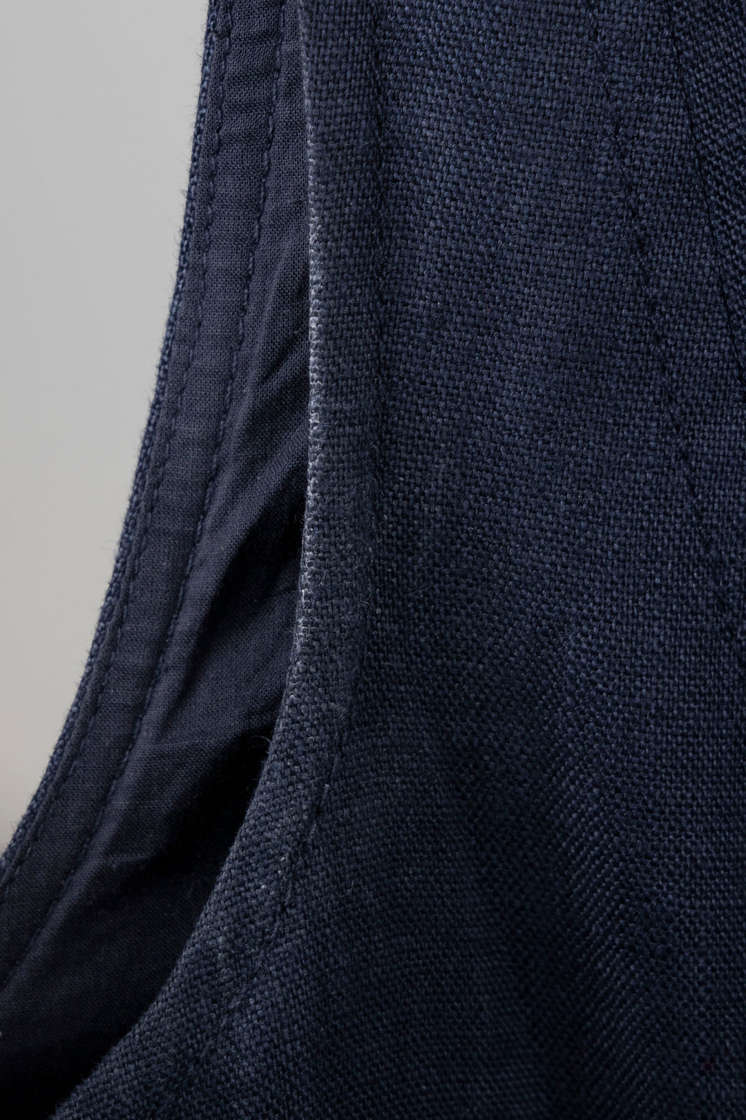 Robe ceinturée ZIMMERMANN en lin bleu marine