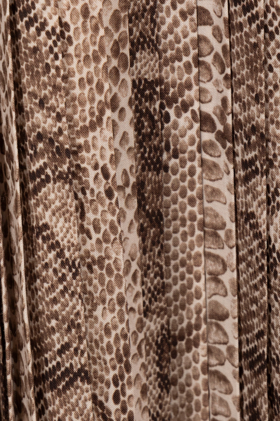 CELINE Snake Print Pleated Maxi Dress