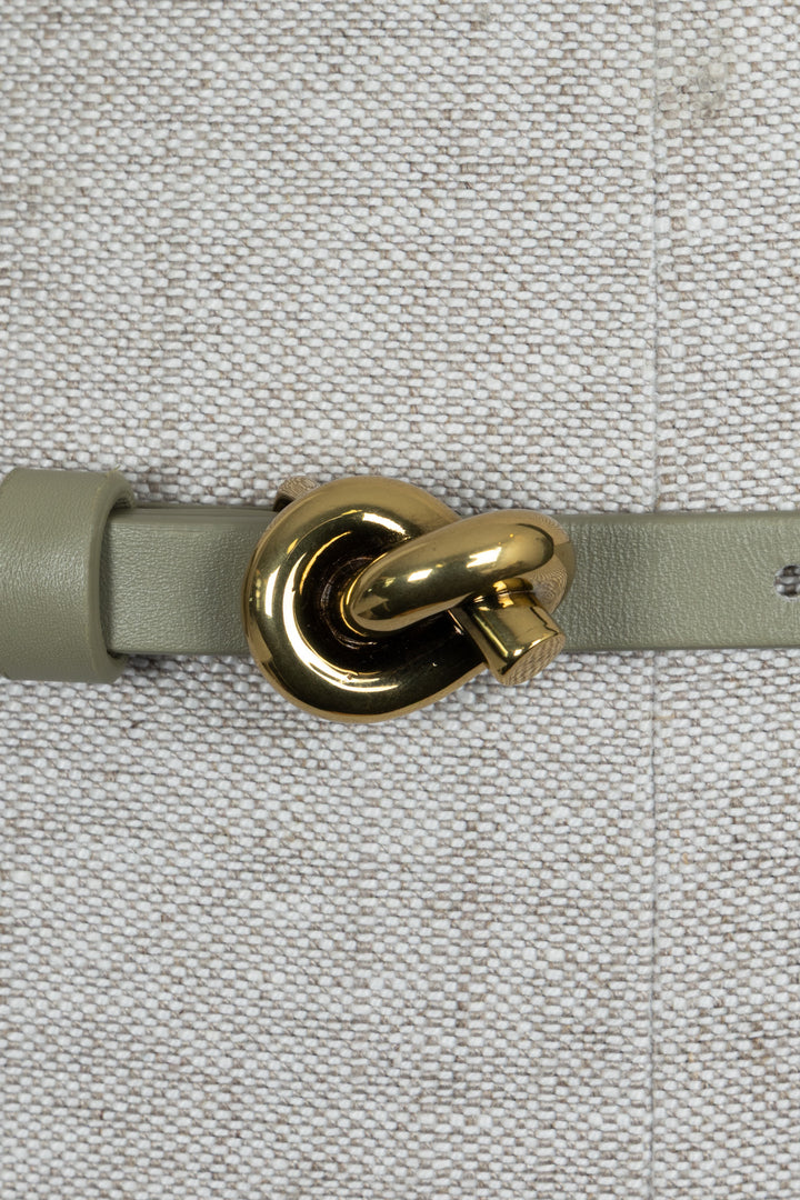 BOTTEGA VENETA Knot Belt Leather Sage