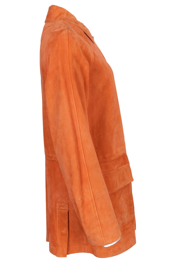 LORO PIANA Jacket Suede Orange