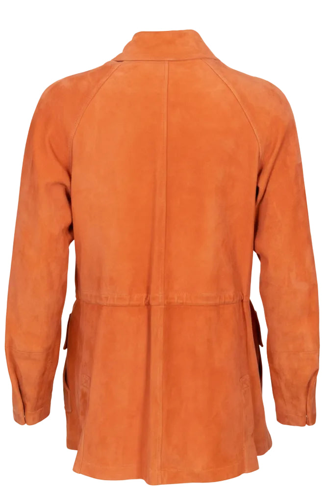 LORO PIANA Jacket Suede Orange