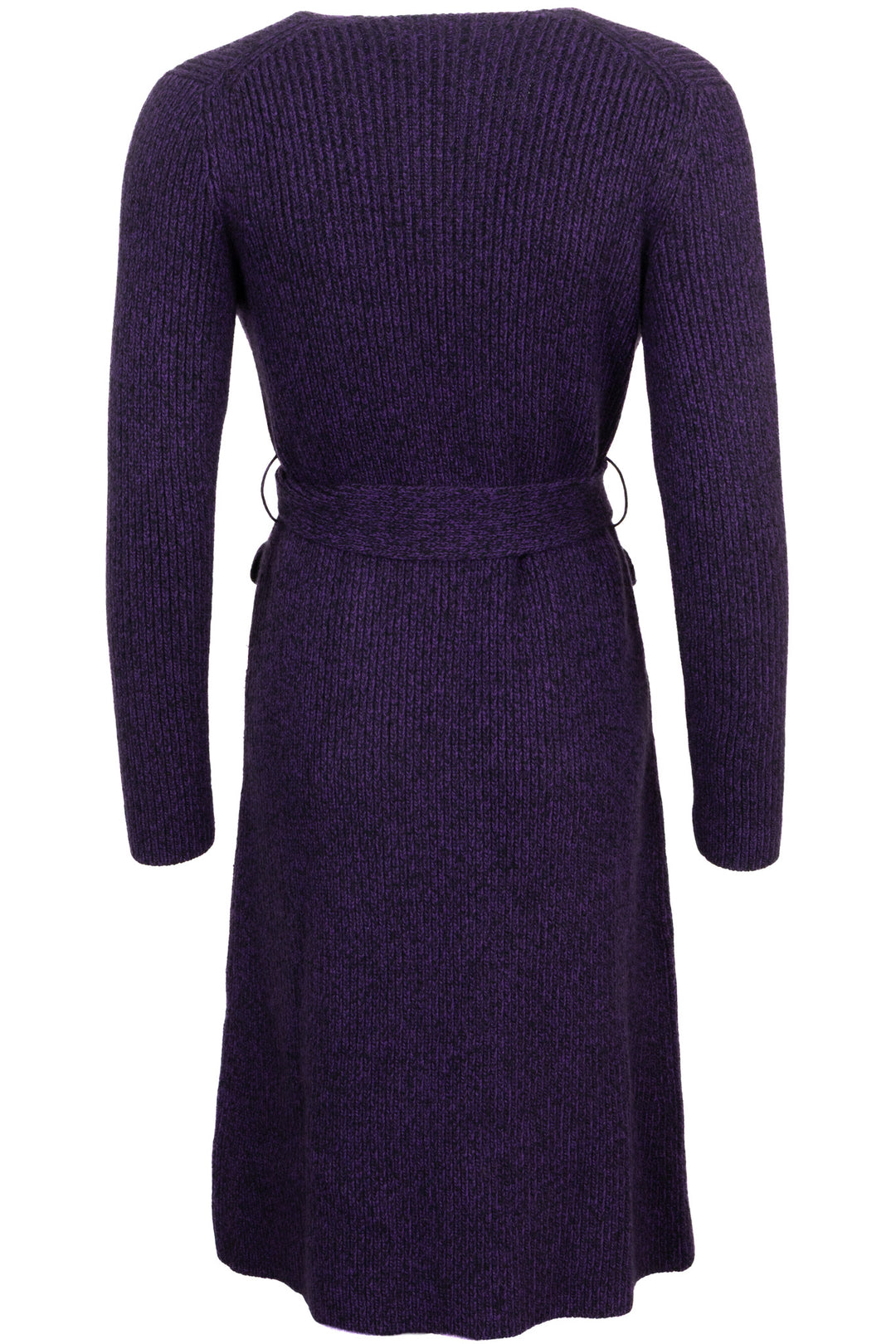 Cardigan PRADA ceinturé en laine violet