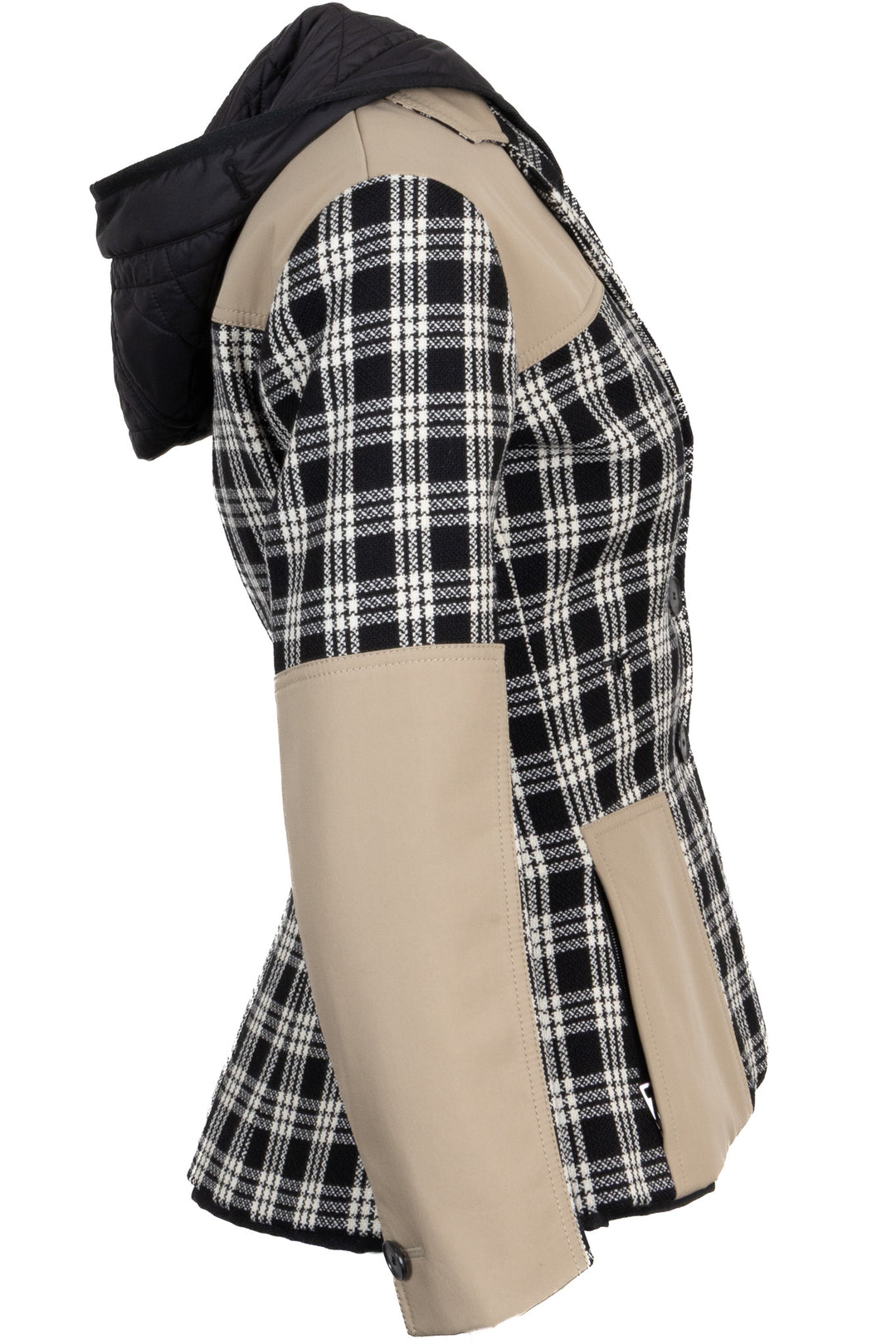 CHRISTIAN DIOR 2022 Veste 2-en-1 Check'N'Dior en laine noir