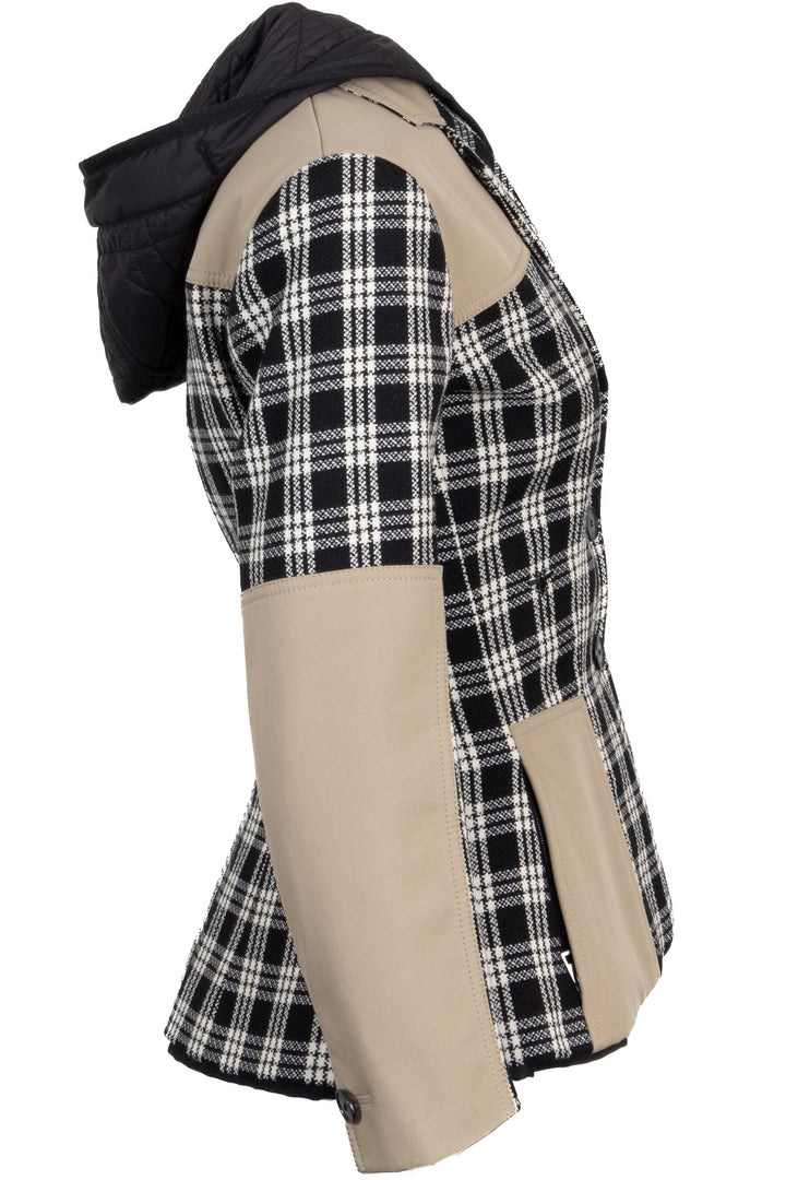 CHRISTIAN DIOR 2022 Veste 2-en-1 Check'N'Dior en laine noir