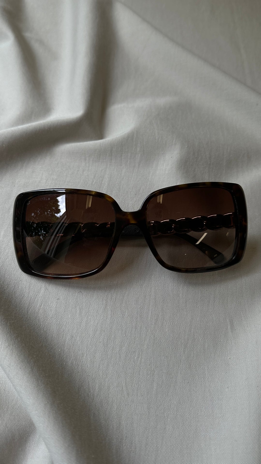 Lunettes de soleil CHANEL 5208-O Chain Marron
