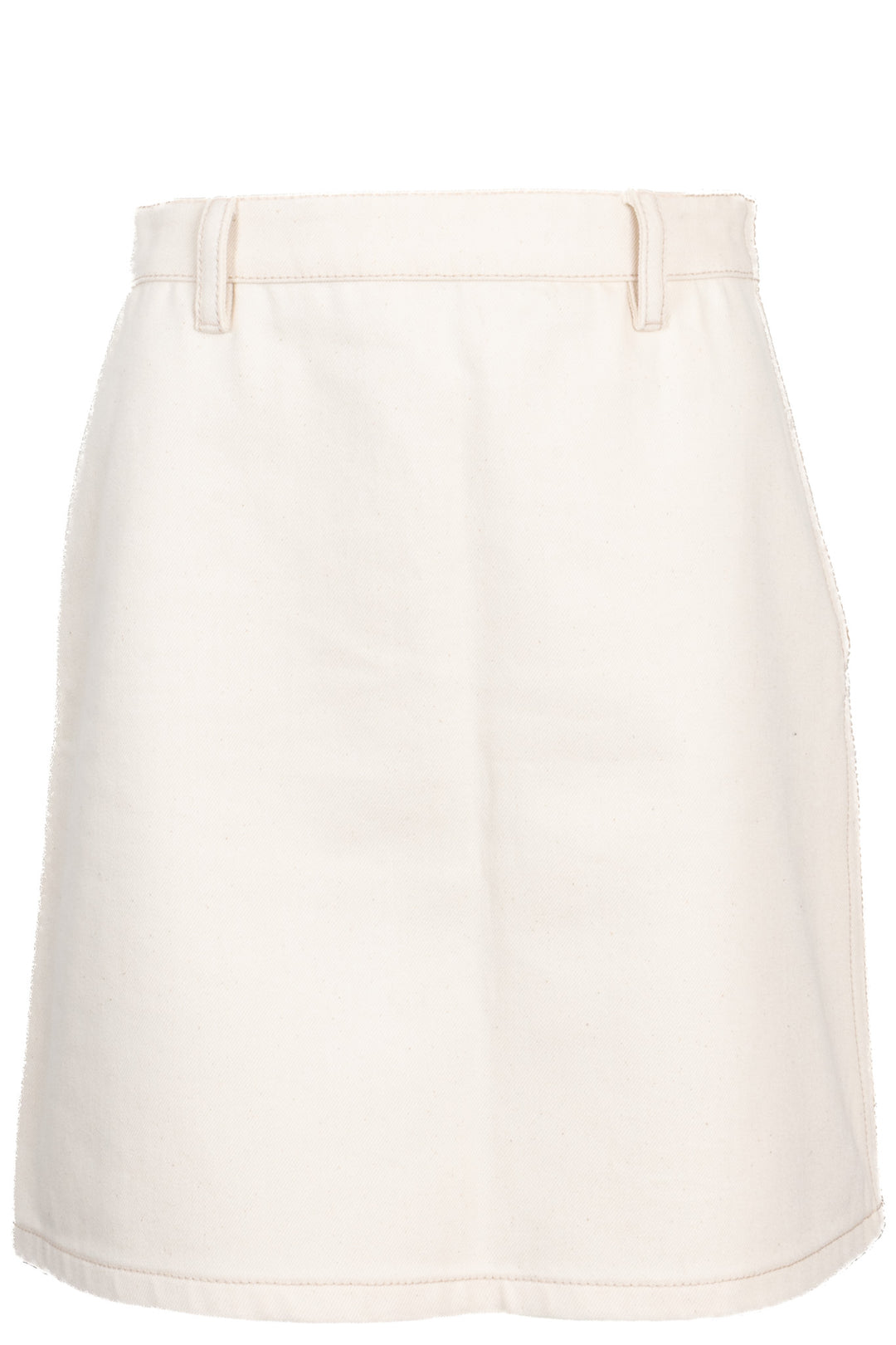 PRADA Triangle Skirt Denim Ivory