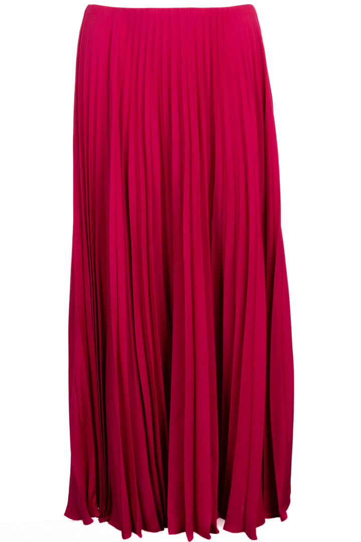 VALENTINO Pleated Skirt Silk Pink