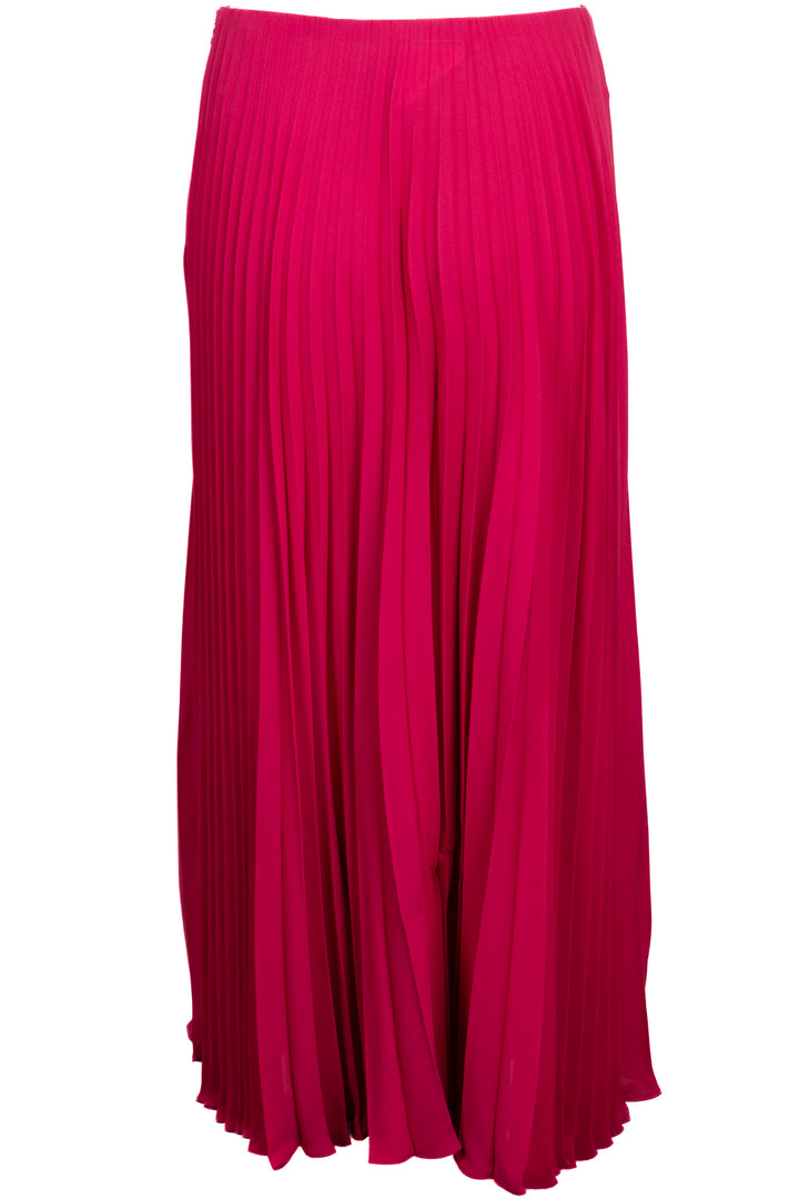 VALENTINO Pleated Skirt Silk Pink