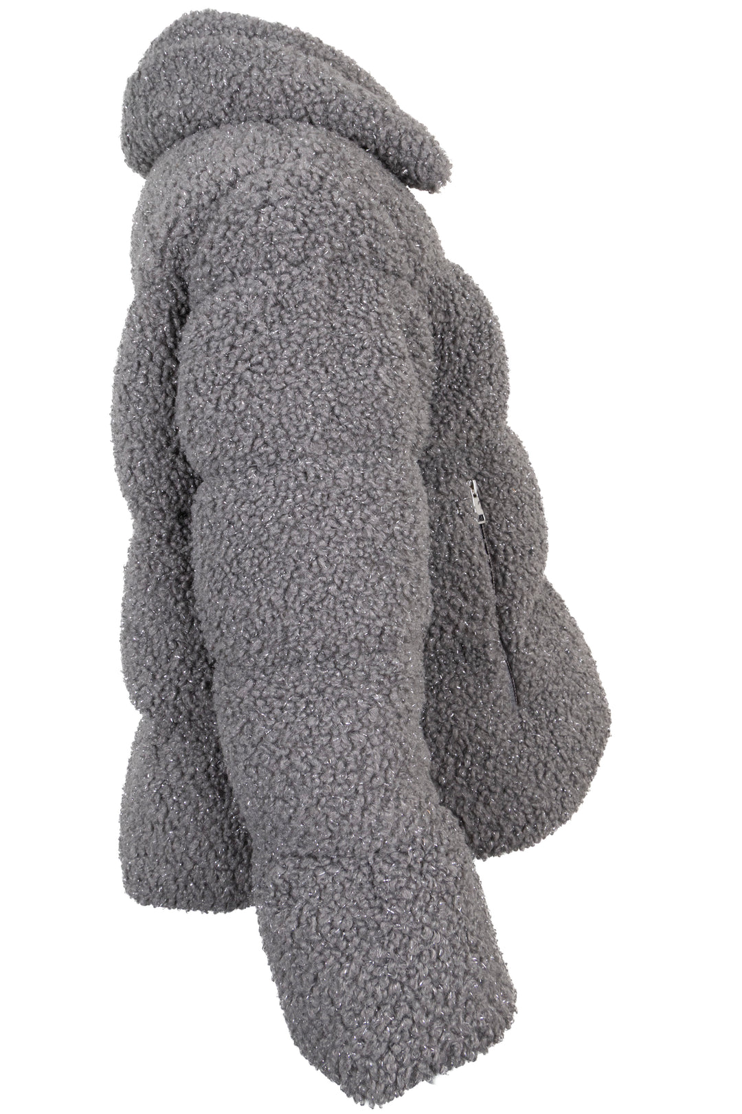 Doudoune MONCLER Barbot en lurex gris