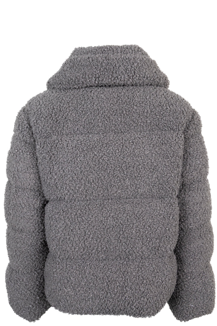Doudoune MONCLER Barbot en lurex gris