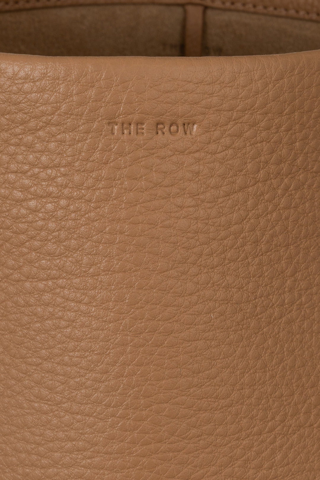 THE ROW Small N/S Park Bucket Bag Leather Beige
