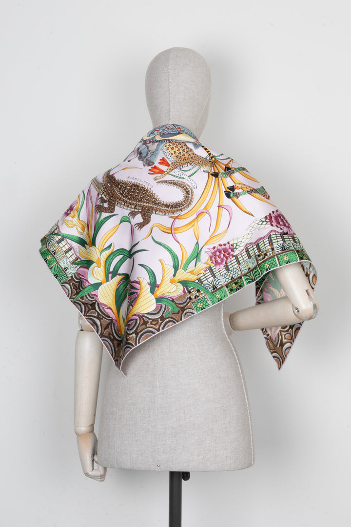 HERMÈS Carré 90 Scarf Silk Le Marche du Zambeze