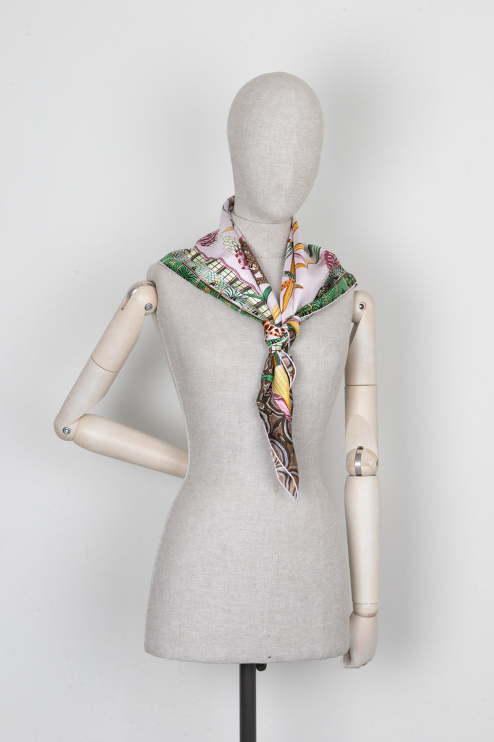 HERMÈS Carré 90 Scarf Silk Le Marche du Zambeze