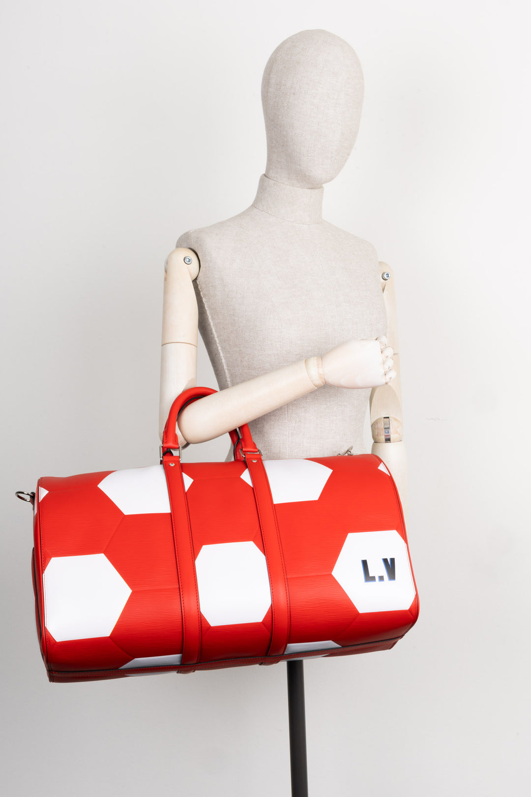 LOUIS VUITTON Keepall 50 Fifa World Cup Epi Red & White