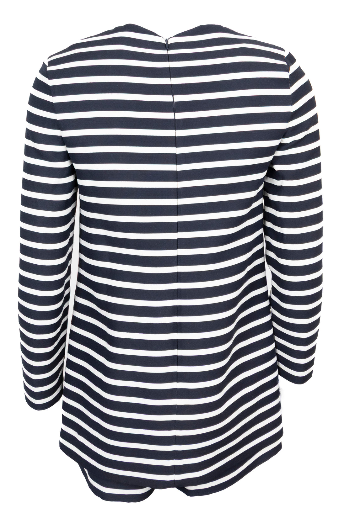 VALENTINO Striped Long Sleeve Jumpsuit Navy