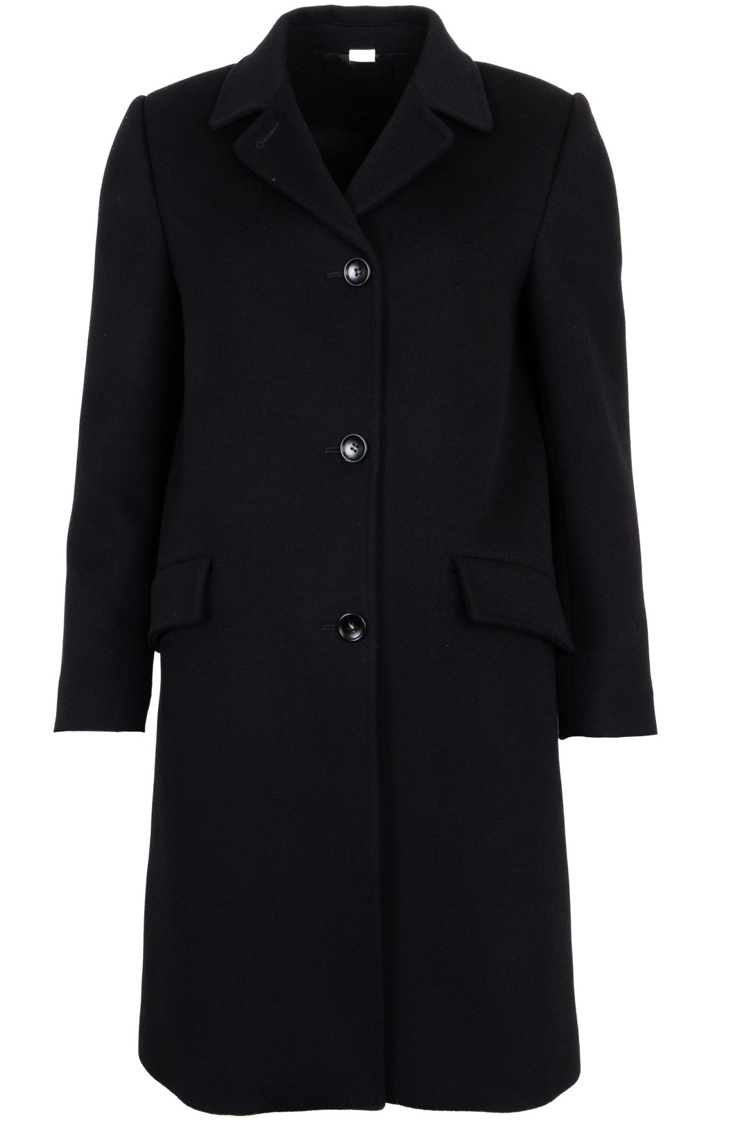 GUCCI Single-Breasted Short Wool Coat Black