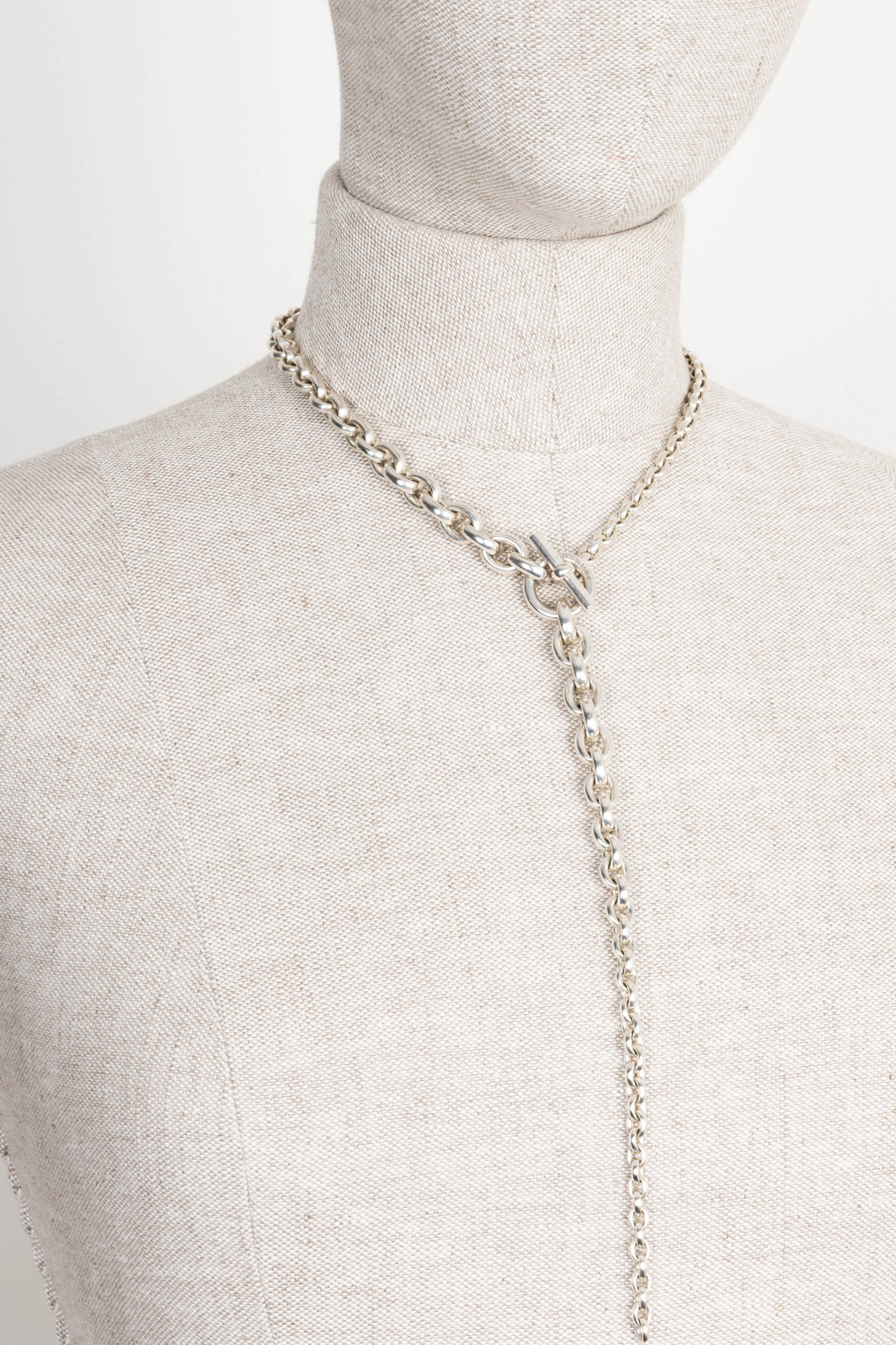 HERMÈS Anchor Chain Necklace Silver