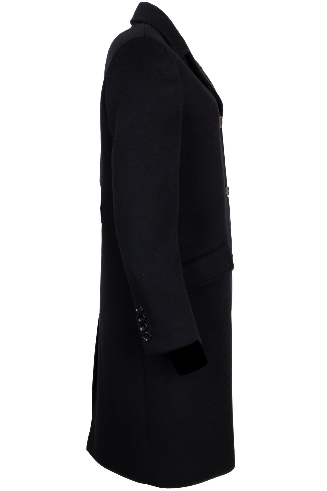 GUCCI Single-Breasted Short Wool Coat Black