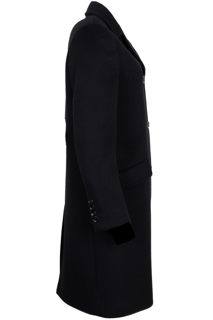GUCCI Single-Breasted Short Wool Coat Black