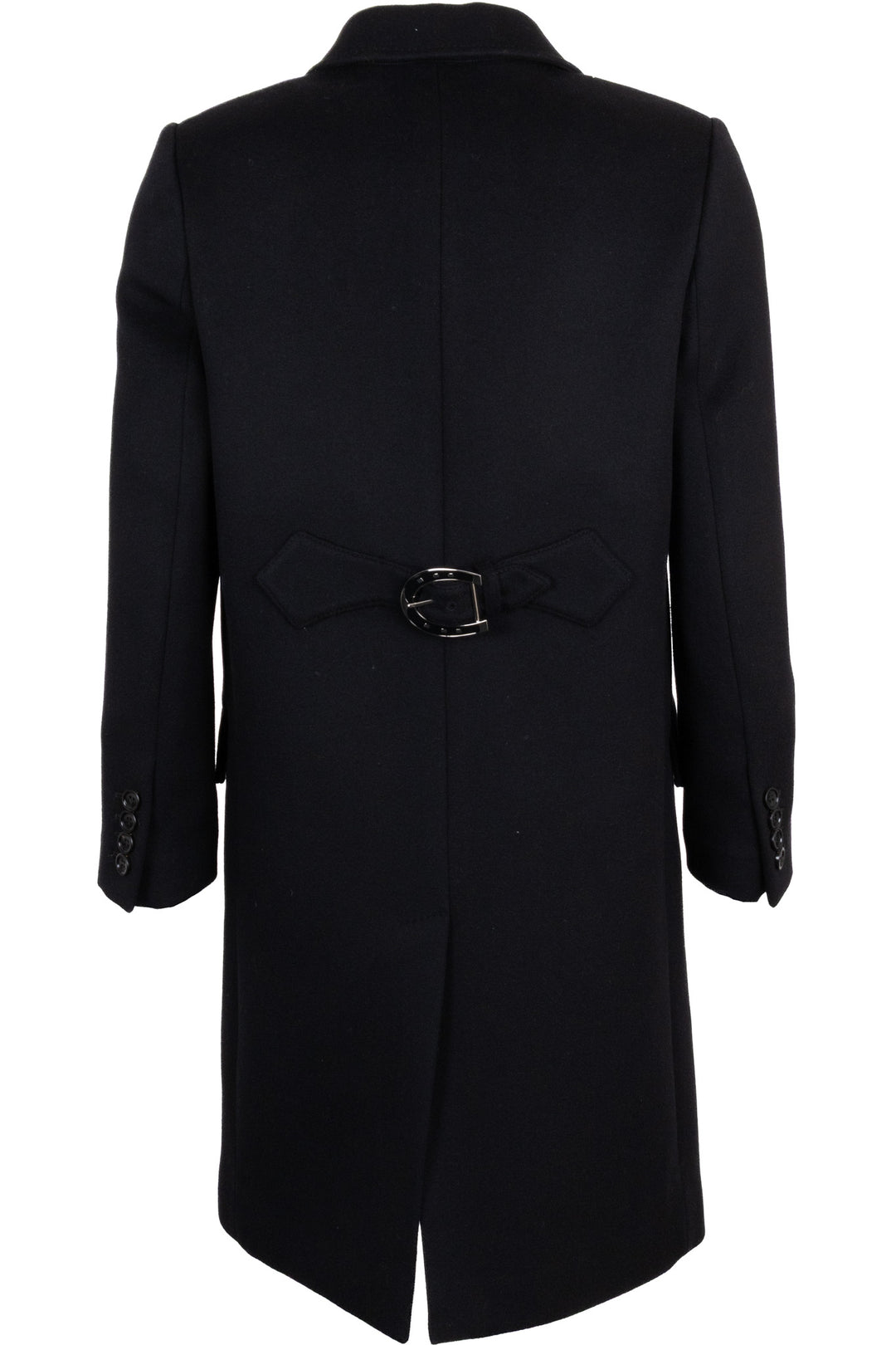 GUCCI Single-Breasted Short Wool Coat Black