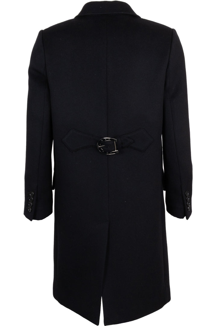 GUCCI Single-Breasted Short Wool Coat Black