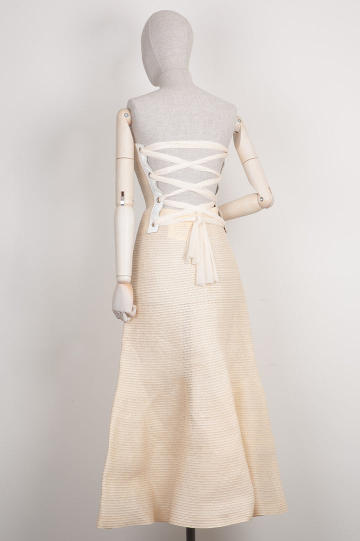 ISSEY MIYAKE Three Piece Starched Linen Beige