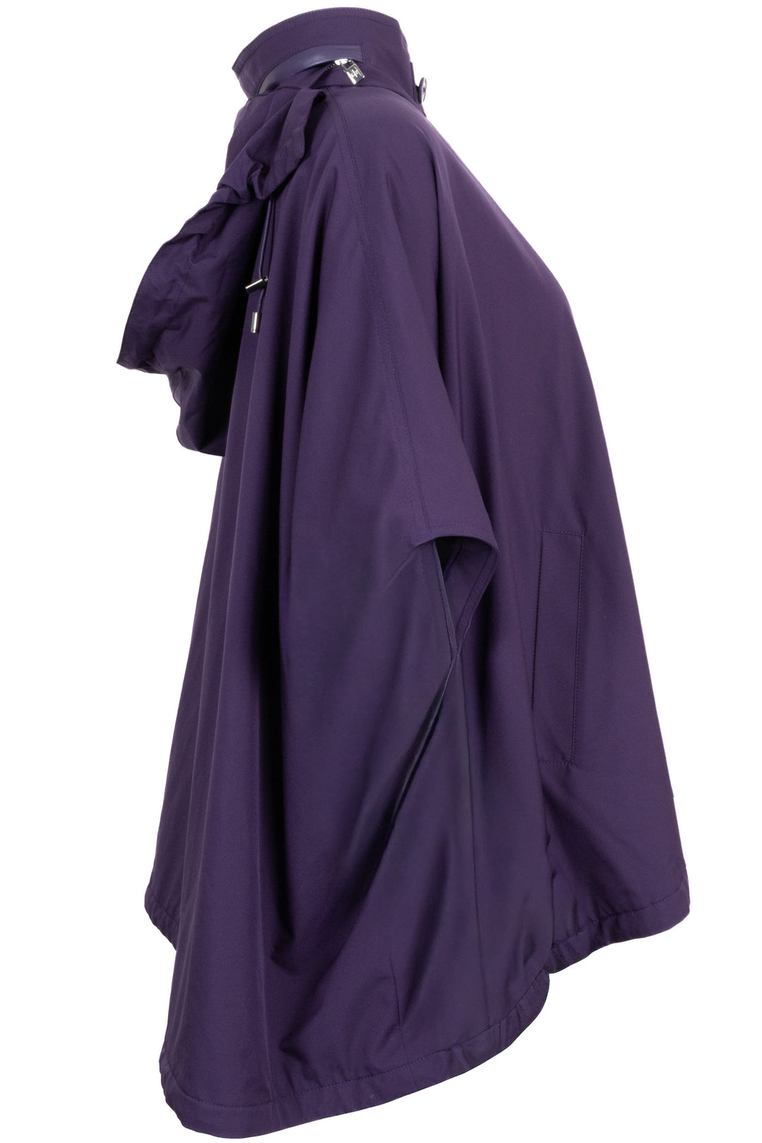 LORO PIANA Storm System Rain Cape Purple Nylon Purple