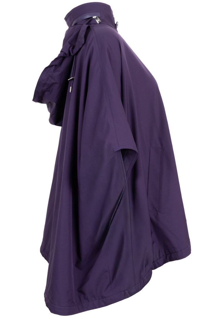 LORO PIANA Storm System Rain Cape Purple Nylon Purple