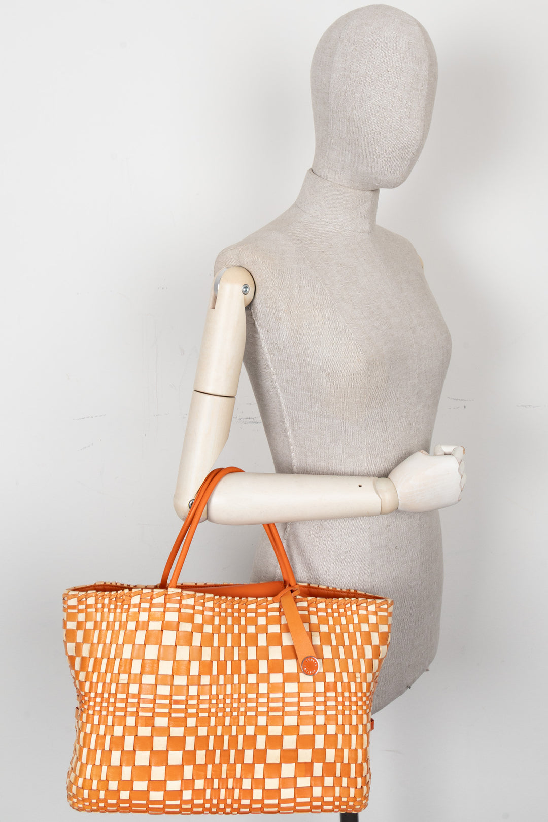BOTTEGA VENETA Sac cabas Intrecciato Orange