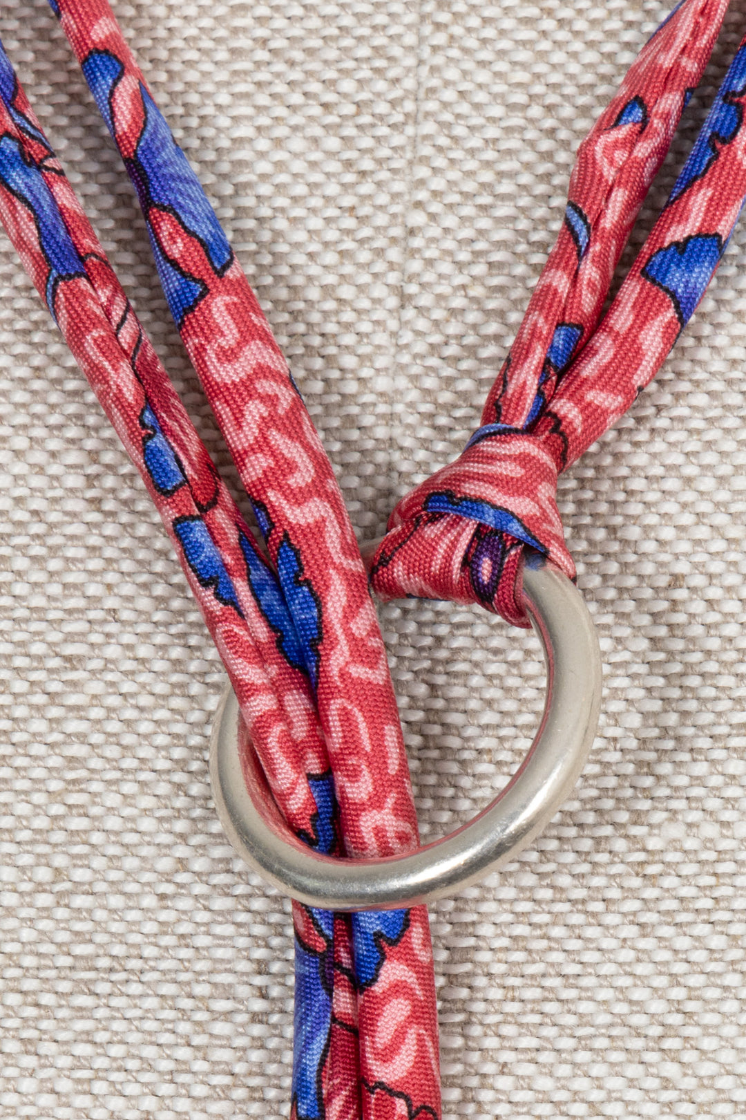 UNFOLD Hermès Silk Necklace Silver