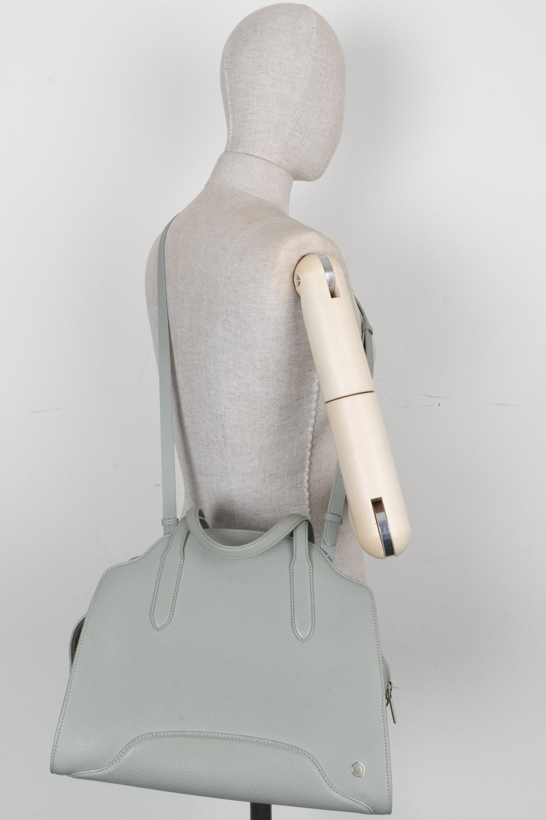 LORO PIANA Medium Sesia Hand Bag Sage