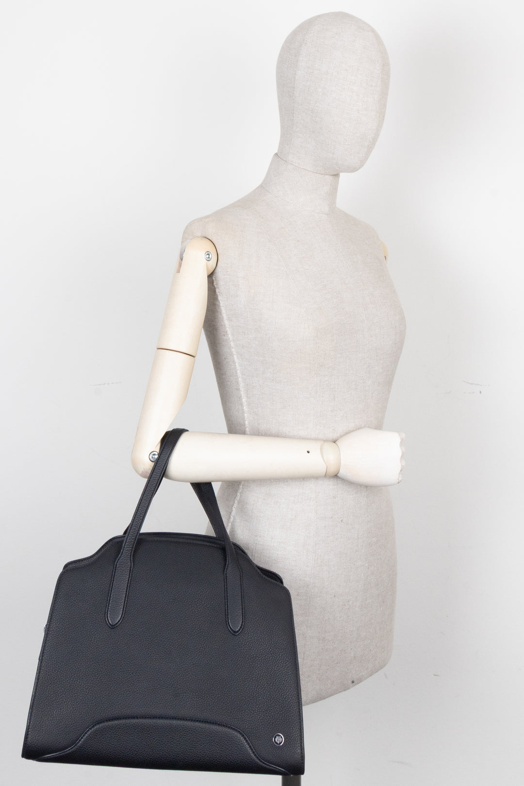 LORO PIANA Medium Sesia Hand Bag Navy