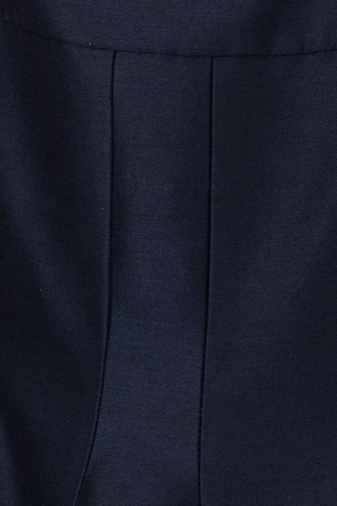 Robe midi évasée en laine bleu marine CHRISTIAN DIOR