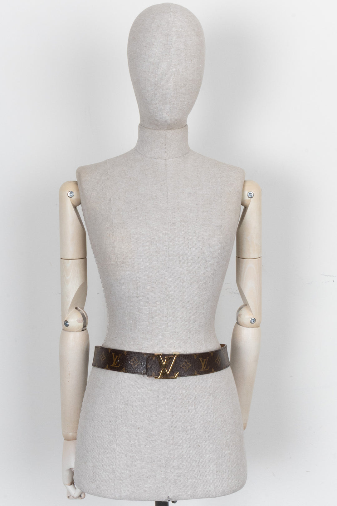 LOUIS VUITTON MNG Canvas Belt Brown
