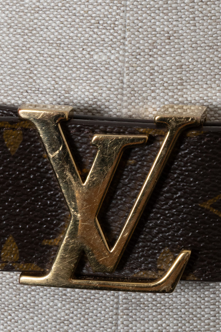 LOUIS VUITTON MNG Canvas Belt Brown