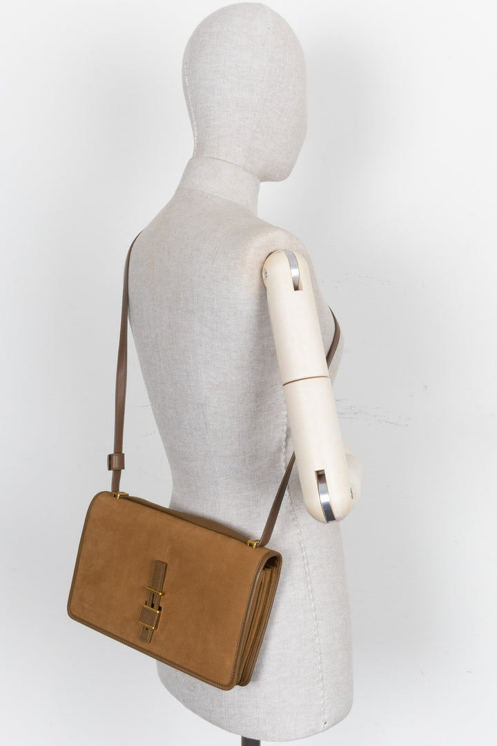 LORO PIANA Long Lock In Bag Camel