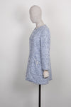 CHANEL Tweed Coat Blue 19C