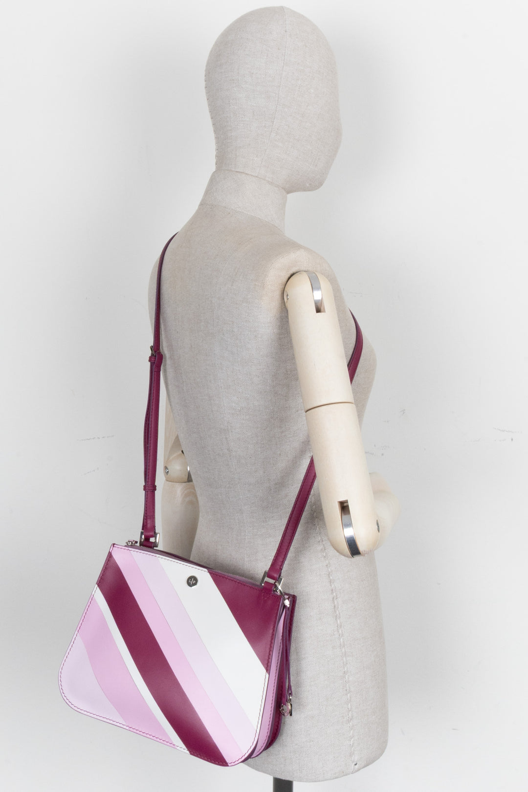 LORO PIANA Striped Crossbody Bag Multicolor